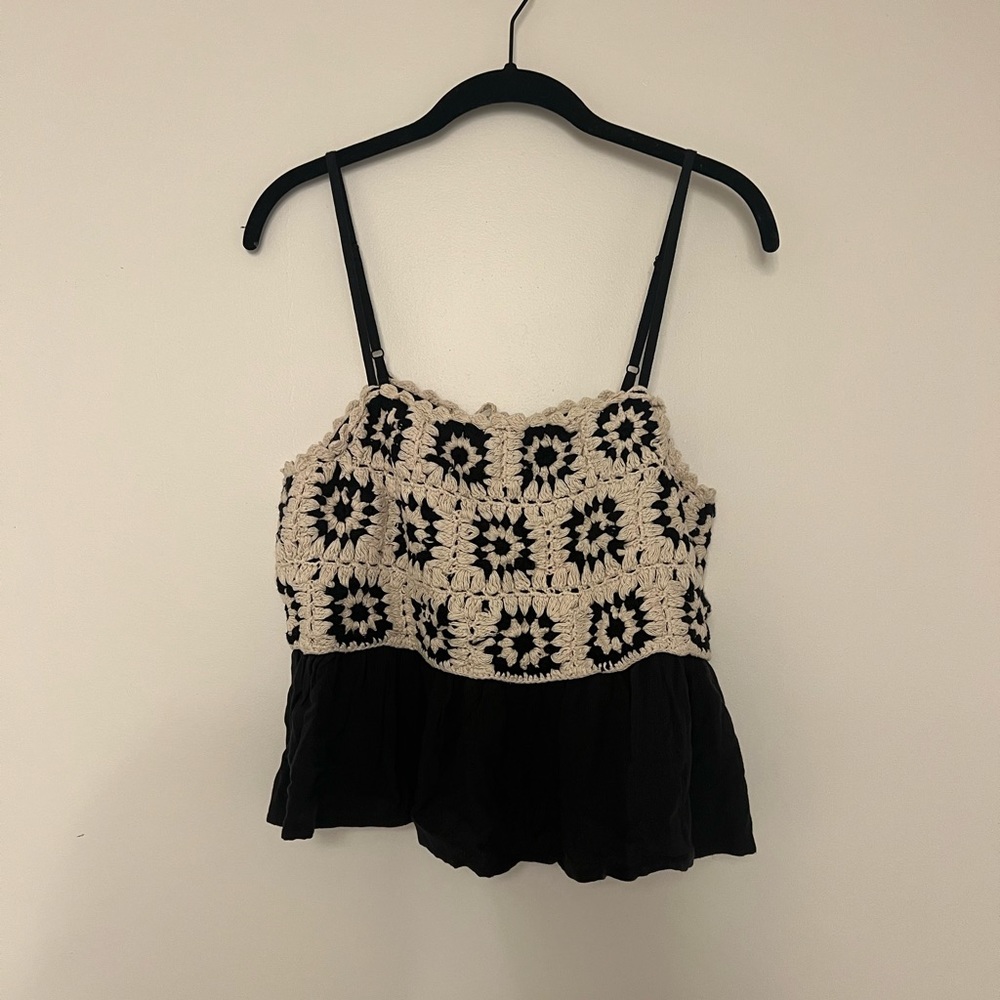 Crotchet Knit Top